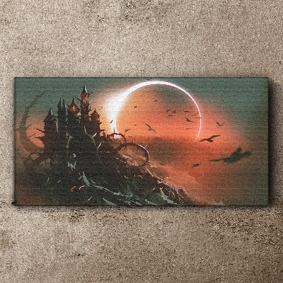Obraz Canvas Hrad v tme