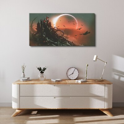 Obraz Canvas Hrad v tme