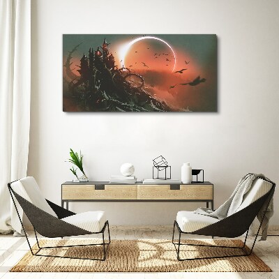 Obraz Canvas Hrad v tme
