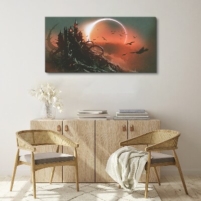 Obraz Canvas Hrad v tme