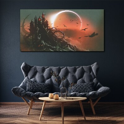 Obraz Canvas Hrad v tme