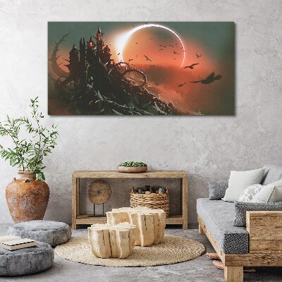Obraz Canvas Hrad v tme