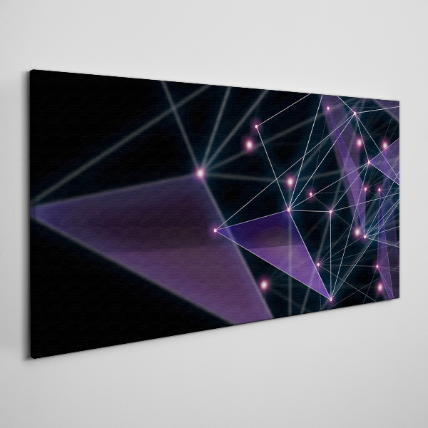 Obraz Canvas Geometrické svetelné spojenia