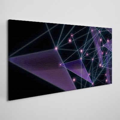 Obraz Canvas Geometrické svetelné spojenia