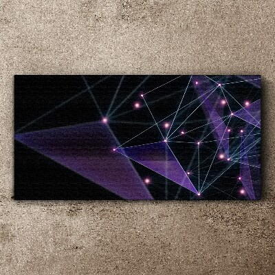 Obraz Canvas Geometrické svetelné spojenia