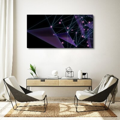 Obraz Canvas Geometrické svetelné spojenia