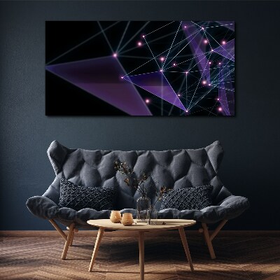 Obraz Canvas Geometrické svetelné spojenia