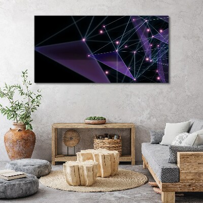 Obraz Canvas Geometrické svetelné spojenia