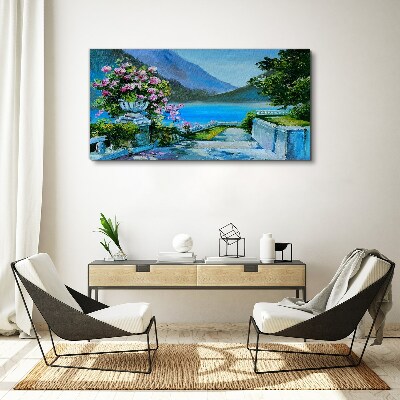 Obraz canvas Romantický výhľad na jazero