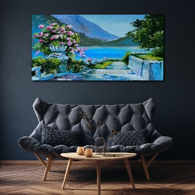 Obraz canvas Romantický výhľad na jazero