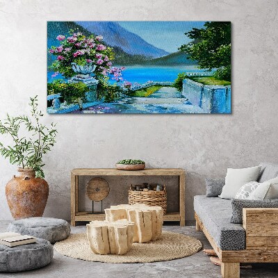 Obraz canvas Romantický výhľad na jazero