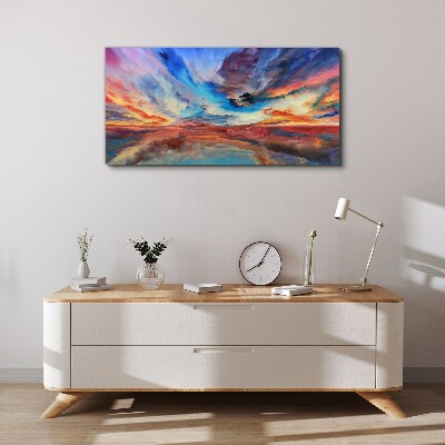 Obraz Canvas Západ slnka vo farbách oblohy