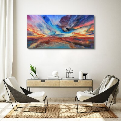 Obraz Canvas Západ slnka vo farbách oblohy