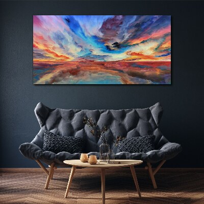 Obraz Canvas Západ slnka vo farbách oblohy