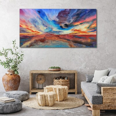 Obraz Canvas Západ slnka vo farbách oblohy