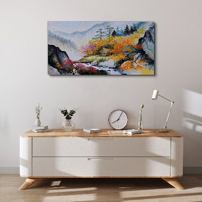 Obraz canvas Jesenná horská panoráma