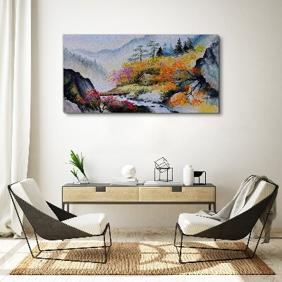 Obraz canvas Jesenná horská panoráma