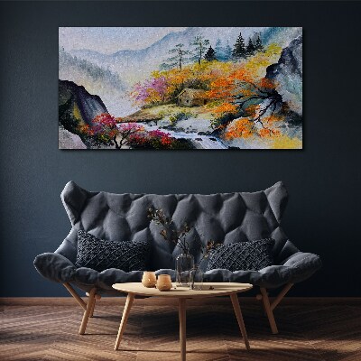 Obraz canvas Jesenná horská panoráma