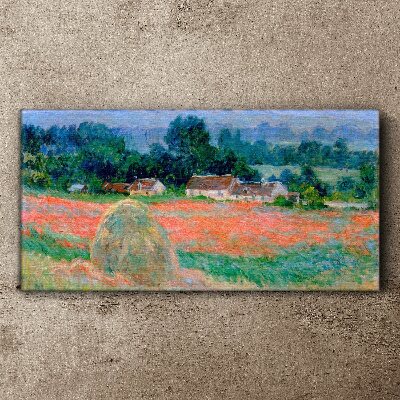Obraz Canvas Kopa sena v Giverny Claude Monet