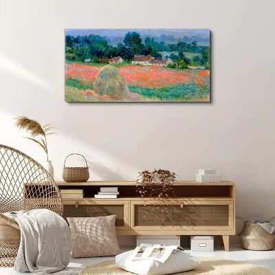 Obraz Canvas Kopa sena v Giverny Claude Monet