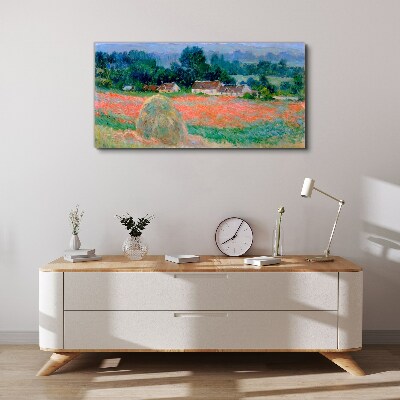 Obraz Canvas Kopa sena v Giverny Claude Monet