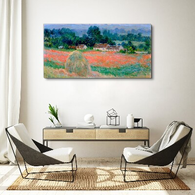 Obraz Canvas Kopa sena v Giverny Claude Monet