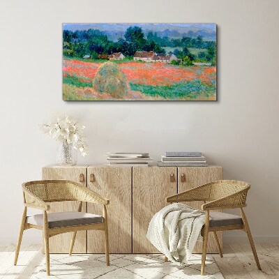 Obraz Canvas Kopa sena v Giverny Claude Monet