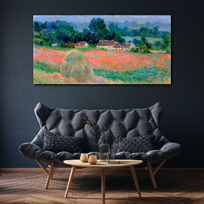 Obraz Canvas Kopa sena v Giverny Claude Monet