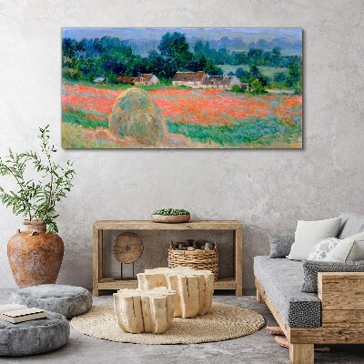 Obraz Canvas Kopa sena v Giverny Claude Monet