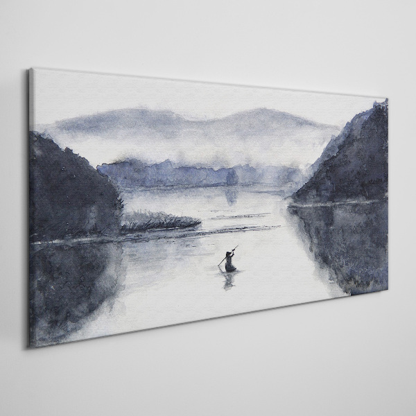 Obraz Canvas Tiché ráno pri jazere