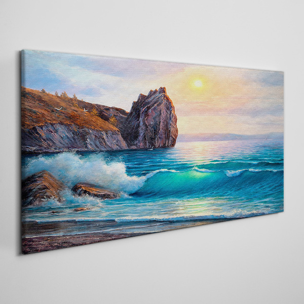 Obraz Canvas Pokojné more pri západe slnka