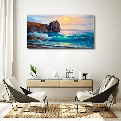 Obraz Canvas Pokojné more pri západe slnka