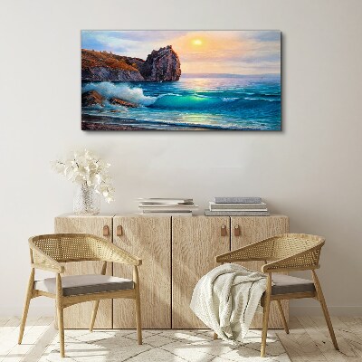 Obraz Canvas Pokojné more pri západe slnka