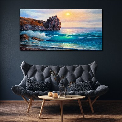 Obraz Canvas Pokojné more pri západe slnka
