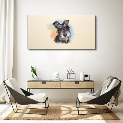 Obraz Canvas Portrét psa v pastelových farbách