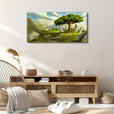 Obraz Canvas Fantasy stromovej kamene