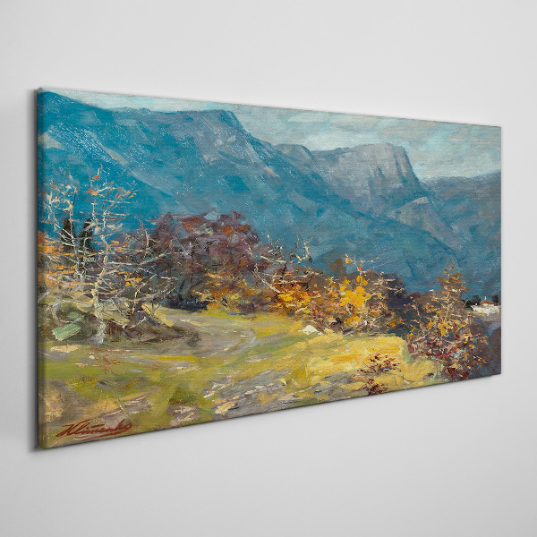 Obraz Canvas Horská krajina v jesenných farbách