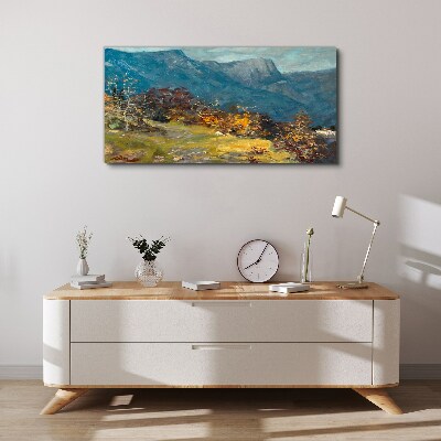 Obraz Canvas Horská krajina v jesenných farbách