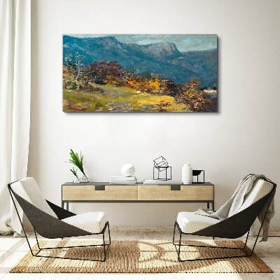 Obraz Canvas Horská krajina v jesenných farbách