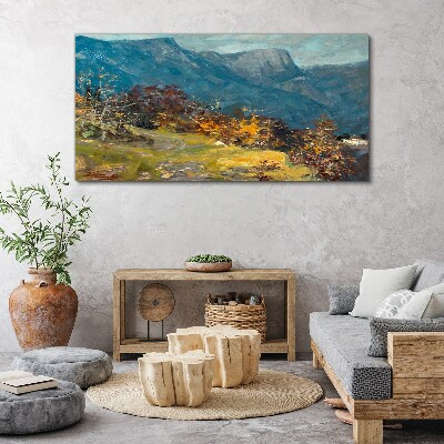 Obraz Canvas Horská krajina v jesenných farbách