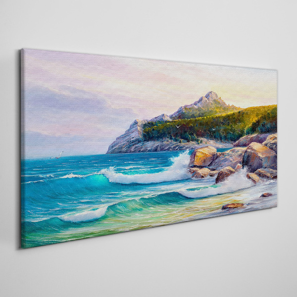 Obraz Canvas Pokojné more pri západe slnka