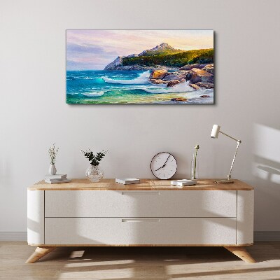 Obraz Canvas Pokojné more pri západe slnka
