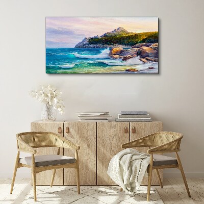 Obraz Canvas Pokojné more pri západe slnka