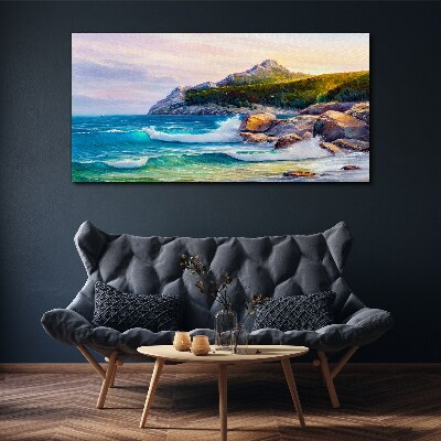 Obraz Canvas Pokojné more pri západe slnka