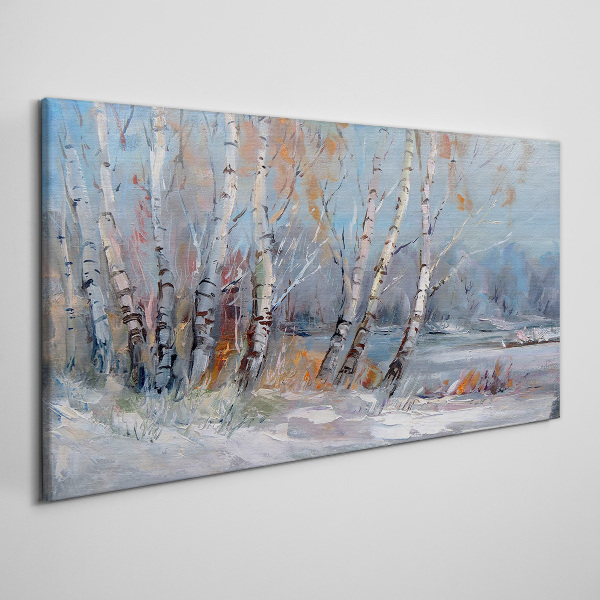 Obraz Canvas Jesenné brezy pri rieke