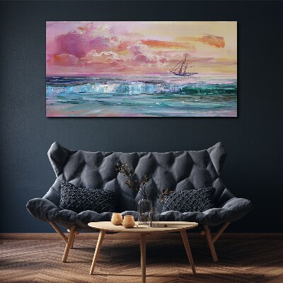 Obraz Canvas Pokojný západ slnka nad morom