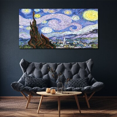 Obraz Canvas Hviezdna noc nad mestom