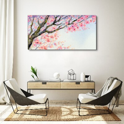 Obraz Canvas Jarná kvetinová krajina