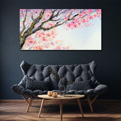 Obraz Canvas Jarná kvetinová krajina
