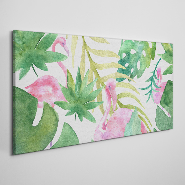 Obraz Canvas Šťastné plameniaky v tropickej džungli